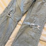 ZARA straight leg ripped denim Photo 4