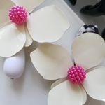 ZARA New!  Big Flower Earrings Photo 5
