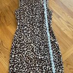Steven Alan silk sleeveless dress Cheetah print Cream tan brown Size 0 Photo 4