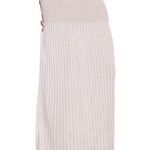 Torn By Ronny Kobo NWT Ronny Kobo IONE in French Gray Plaited Rib Stretch Knit Maxi Skirt XS $356 Photo 0