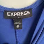 EXPRESS  Royal Blue Deep V Neck Wrap Tie Dress XS Photo 2