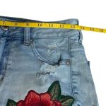 American Eagle  Super Stretch Hi Rise Shortie Embroidered Flower Jean Shorts 4 Photo 5