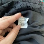 Vine & Love Black Long Sleeved Lace Blouse Size Medium Photo 4