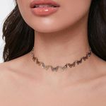 Urban Outfitters Y2K Gold Butterfly Charm Necklace Choker Photo 0