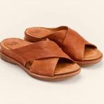 Sofft Brylee leather crisscross slide sandal camel size 9 Brown Photo 10