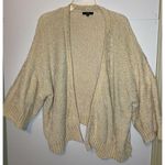Very J  Cream Open Cardigan Poncho Size Small Thick Knit Cottagecore Photo 0
