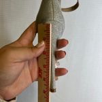 IDIFU‎ Silver Glitter Platform Heels Strappy Ankle Strap Party Prom Shoes Size 8 Photo 4