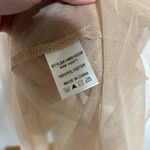 Haute Monde Embroidered Beige Sheer Dress Size S Photo 3