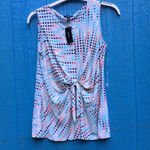 Alfani Women's Size Medium Spectrum Dot Tie Front Tank Top NWT Photo 2