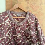 Mario Valentino  Satin Paisley Top Photo 1