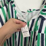 J.Crew  Green and White Ruffled Tiered Sundress Photo 5