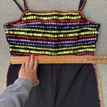 Nasty Gal Premium Black Multi Color Gem Hand Embellished Jumpsuit NWT US Size 14 Photo 5