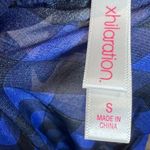 Xhilaration Blue and black plaid button top dress size small Photo 5