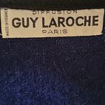 Guy Laroche Vintage Royal Blue Mohair Jacket Size L Photo 3