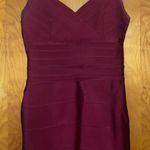 Windsor Maroon Bandage Dress Photo 1