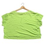 PINK - Victoria's Secret Victoria’s Secret PINK Crop Top Neon Green XS Extra Small Dog Logo Tee T-Shirt Photo 4