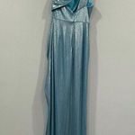 Mac Duggal  27390 Ice Blue Cut Out One Shoulder Dress Size 2 SAMPLE Photo 3