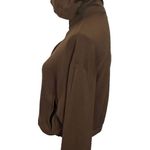 Monrow Full Zip Up Hoodie Sweatshirt Chocolate Brown Women’s Size Small Photo 4