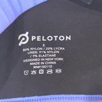 Peloton S Colorblock Racerback Sports Bra Black Lime Blue Mesh Cutout Photo 6