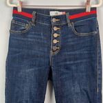 CAbi 3751 banded waist button fly skinny jeans size 2 Photo 2