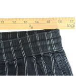Sonoma  Womens Pinstripe Pull On Pants Size M‎ Black Tassel Coastal Linen BOHO Photo 7