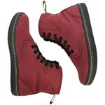 Dr. Martens Womens Shoreditch Canvas Lace Up Boots Cherry Red Size 5 Photo 7