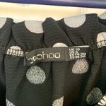 Boohoo  Black Polka Dot Off Shoulder Dress Women's Size‎ 6 Photo 3