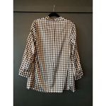 Cami NYC  Owen blazer in black gingham 100% silk relaxed boyfriend fit for fall L Photo 7