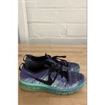 Nike  Blue Purple Air Flyknit Max Hyper Grape Women's Running Shoes - Size 9.5 Photo 3