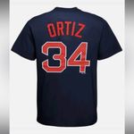 Majestic NWT  Red Sox David Ortiz 34 Shirsey T- Shirt, Navy, Size Medium Photo 2