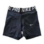 Nike  Pro Womens Dri-Fit Black Performance Shorts Size Medium Photo 2