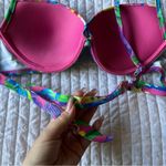 None Tropical floral print 2 piece swimsuit, boutique brand, multicolor, sz S/M Photo 4