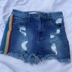 Tinseltown side stripe denim shorts Photo 0