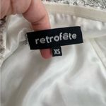 Retrofete Cassandra Sequin Fringe Dress white silver sz XS Photo 8