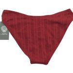 Vince Camuto Swim Red Bikini Bottoms Ring-Accent Hipster Ribbed Women's Size S Photo 3