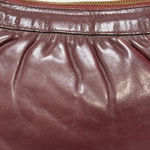 Etienne Aigner Dark Burgundy Leather Shoulder Bag Photo 8