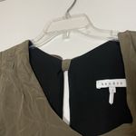 Sandro  olive green silk short sleeve drop hem dress size US 2 Photo 1