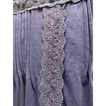Woman Within Size 14/16 Tulip Purple Lace-Trim Pintucked Short Sleeve Tunic Top Photo 4