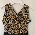 Leopard Print Stretch Midi Dress Tan Photo 6