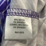 Nina Leonard  stripped purple’s colors midi sleeveless dress NWOT C1 Photo 5