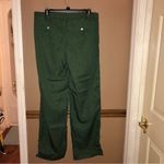 House of Harlow 1960 Milo Tencel Straight Leg Pants Army Green‎ Size Medium Green Photo 1