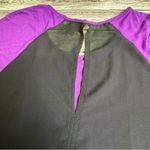 Mossimo Women's Blouse Top Shirt Dolman Batwing Purple Black Sheer S SM Small Photo 8