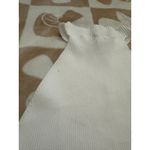 Happily Grey Ribbed High Neck White Bodysuit‎ Large Photo 8