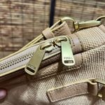 Fossil  Preston Woven Straw and Leather Shopper Shoulder Bag Photo 9