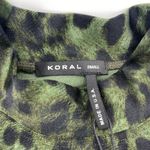 Koral NEW!  STELLA INFINITY Short Sleeve Crop Top Size SMALL Juniper Cheetara Photo 2
