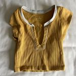 Urban Outfitters  Yellow Crop Top Out From Under Photo 0