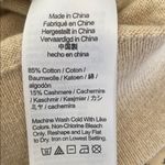 J.Crew Tan Crewneck Sweater with Ribbed Detailing Photo 4