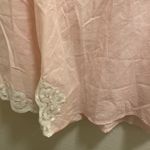 Natori  Pink Tunic With White Lace Accents Size Small Photo 4