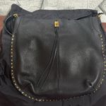 Rebecca Minkoff  Black Hobo Bag with Gold Studs Photo 4