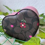 Coach Heart Trinket Box In Signature Canvas With Heart Petal Print c7752 Photo 6